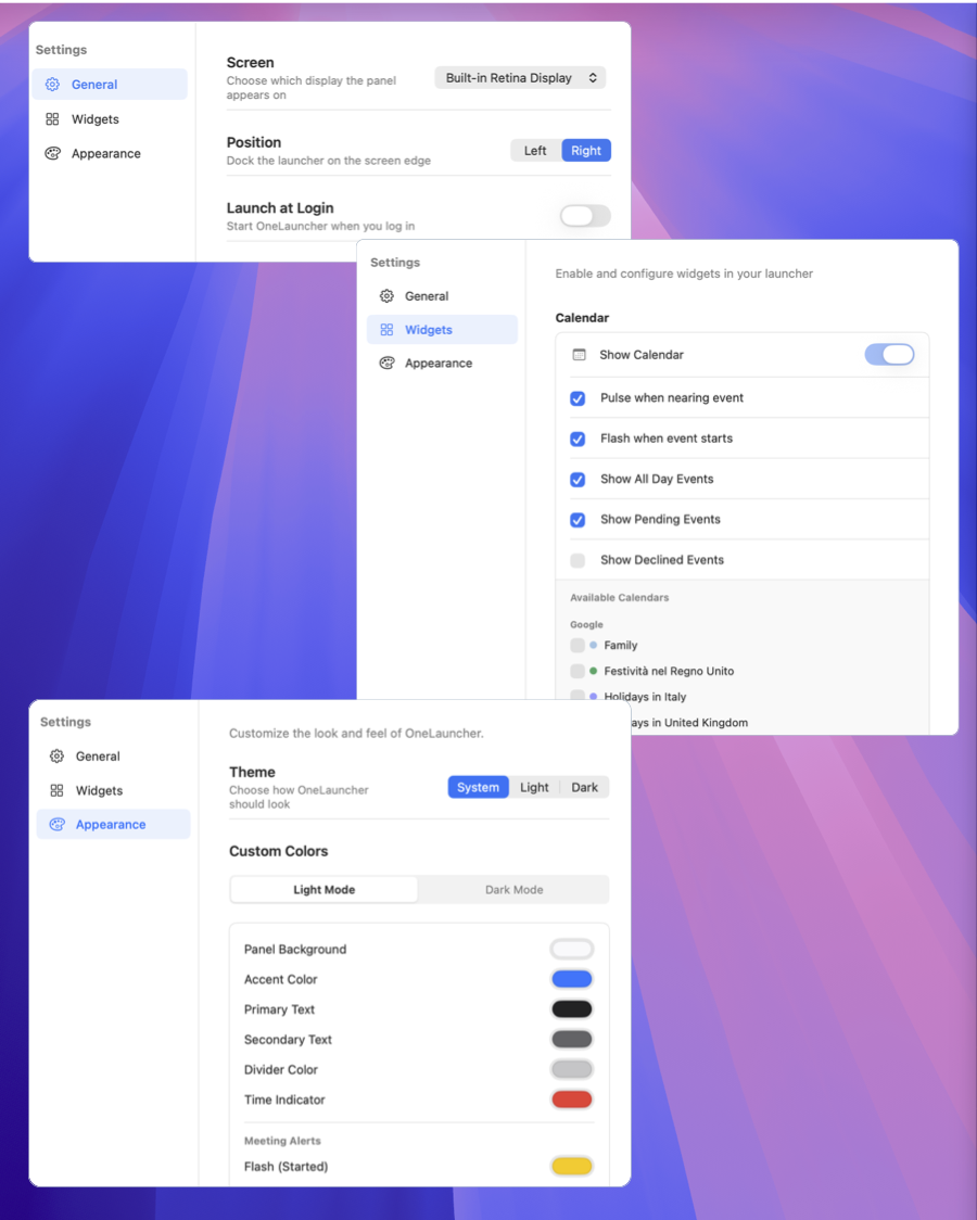 OneLauncher - Screenshot 2 showing product features and functionality