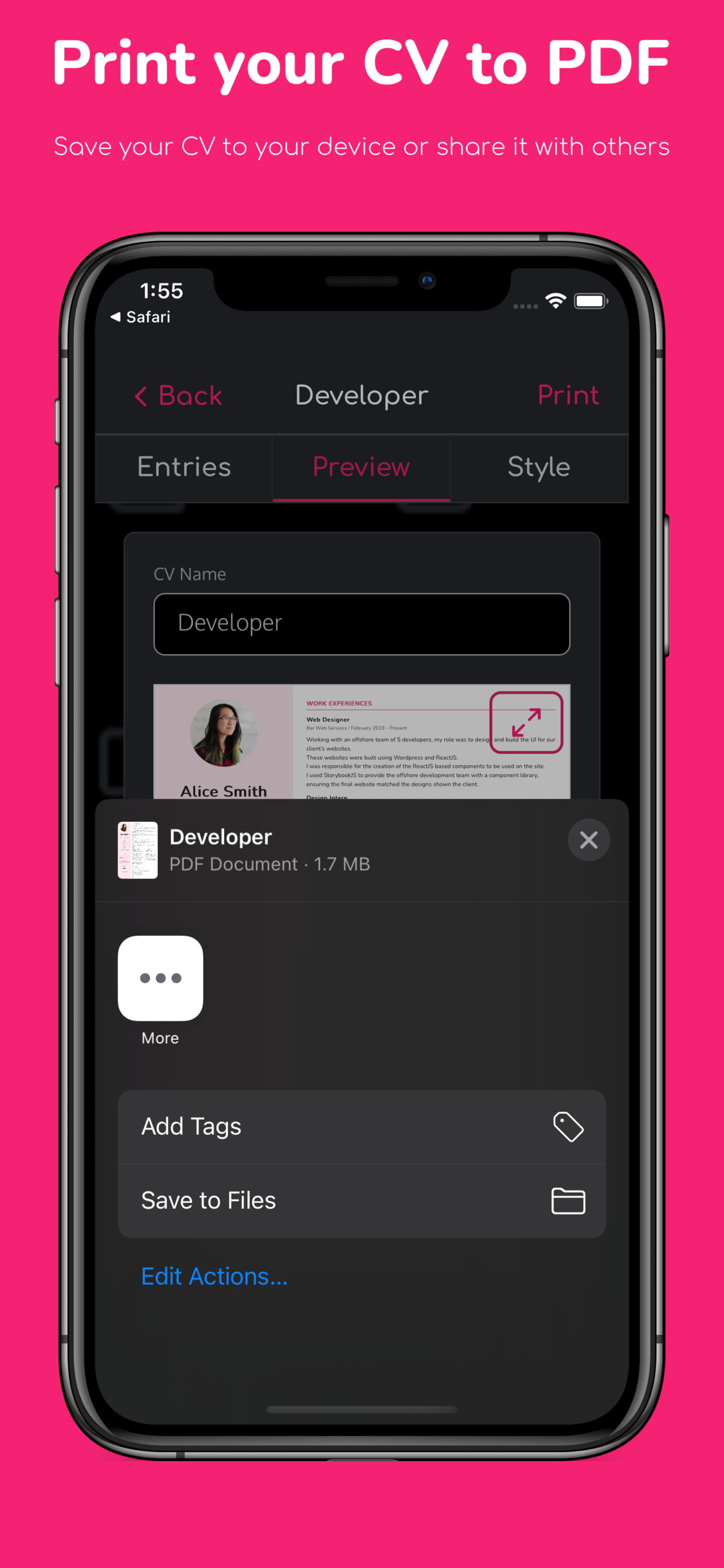 JiffyCV gallery image