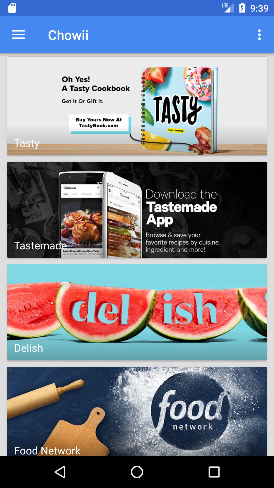Chowii: Search Video Recipes Android App gallery image