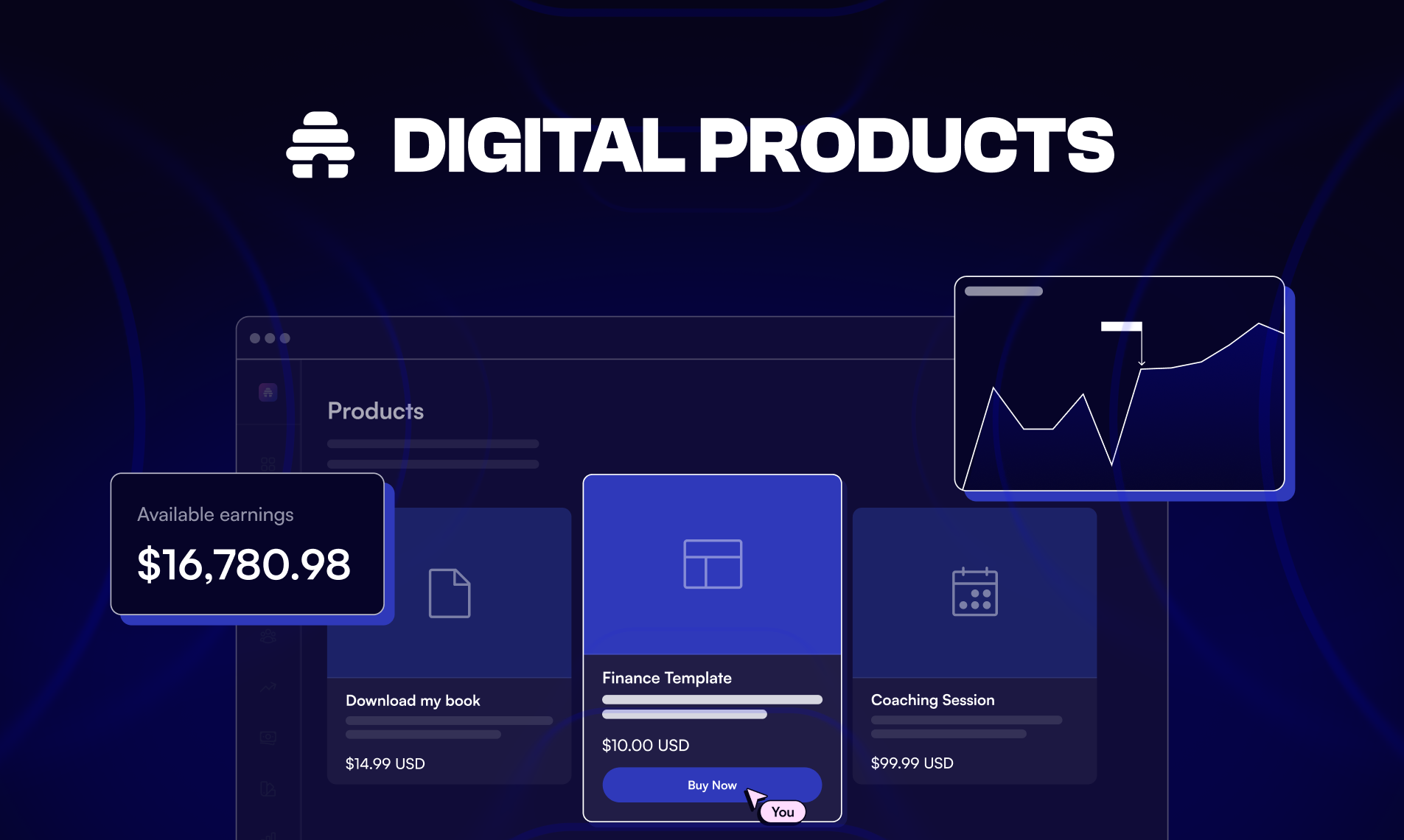 Digital Products by beehiiv - Main screenshot showing features and interface