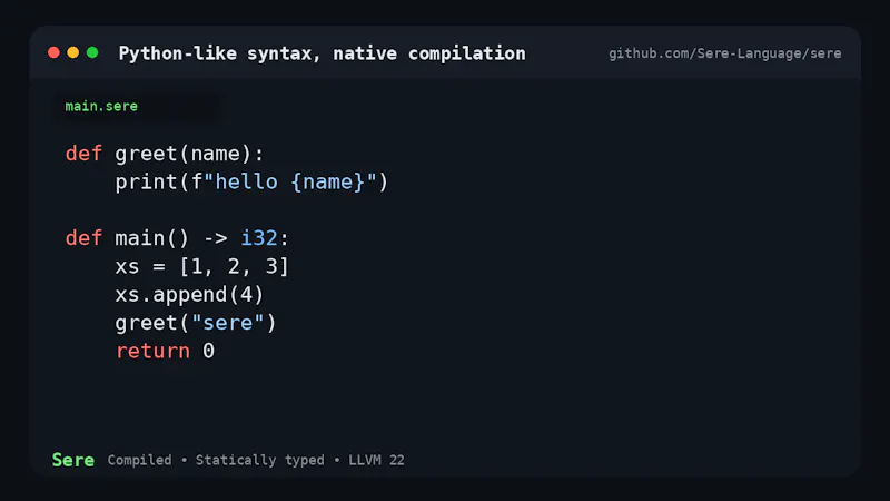 Sere Language screenshot 2