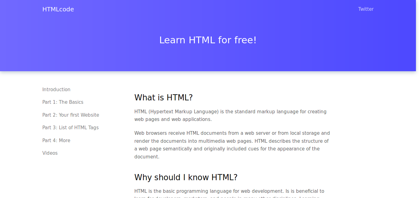 Learn HTML for free! gallery image