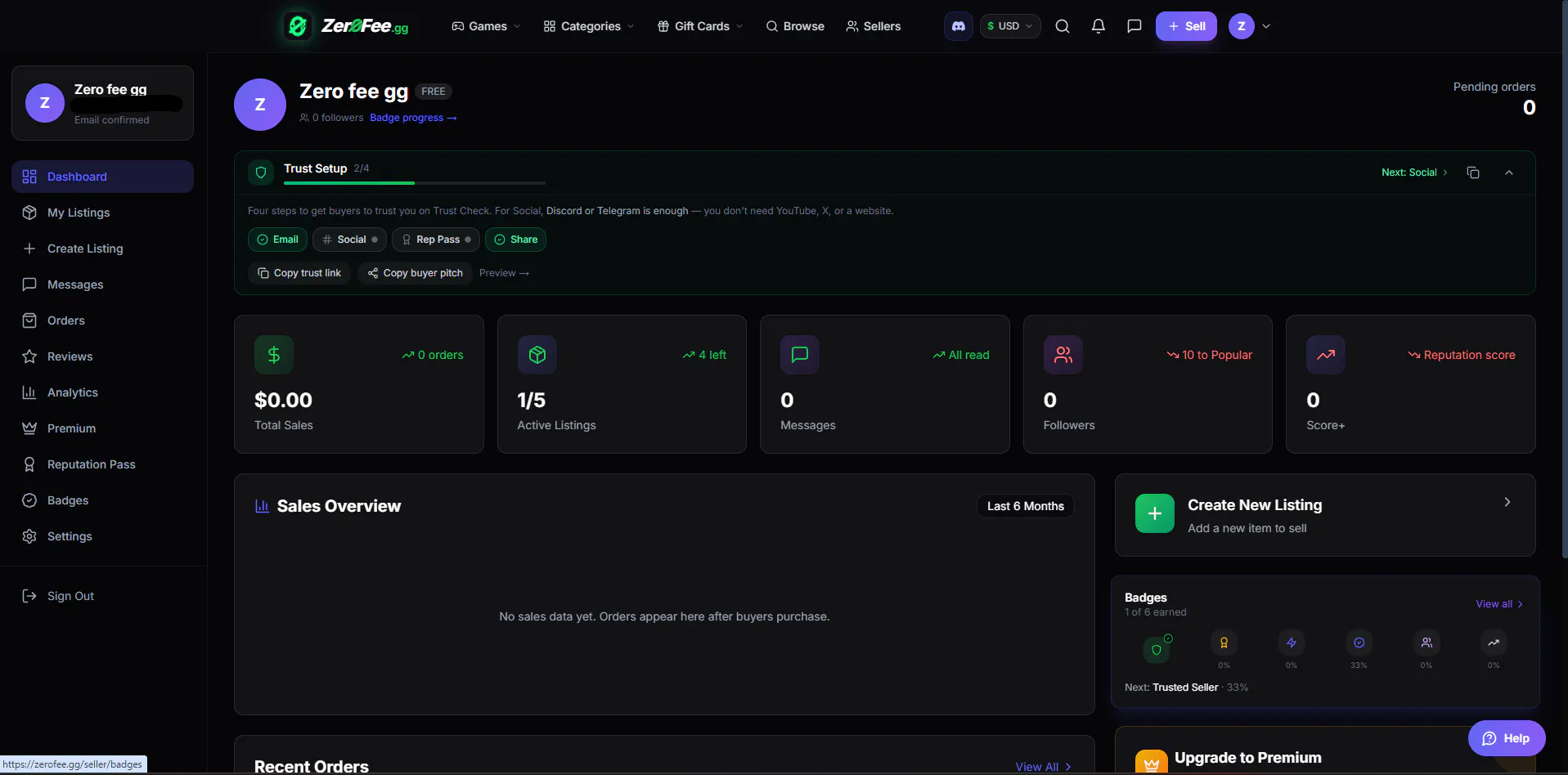 ZeroFee.gg gallery image