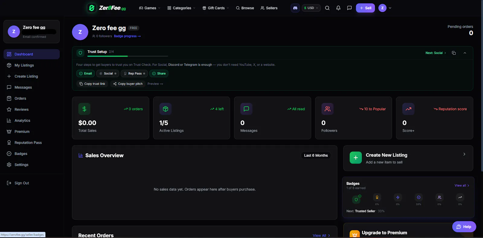 ZeroFee.gg screenshot 4