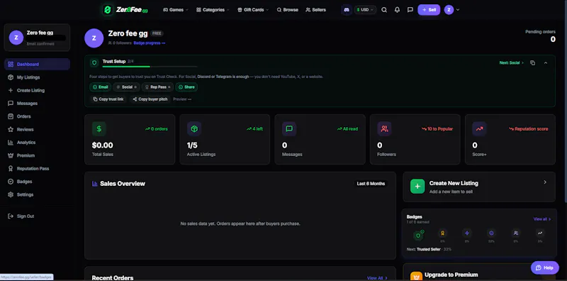 ZeroFee.gg screenshot 4