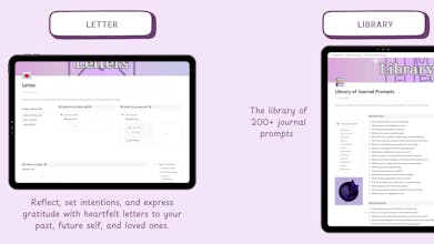 The Journal Hub Notion Template gallery image