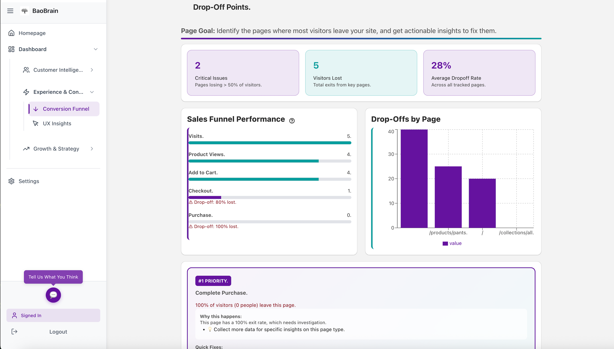 BaoBrain v2 - Screenshot 3 showing product features and functionality