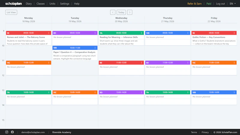 ScholaPlan screenshot 1