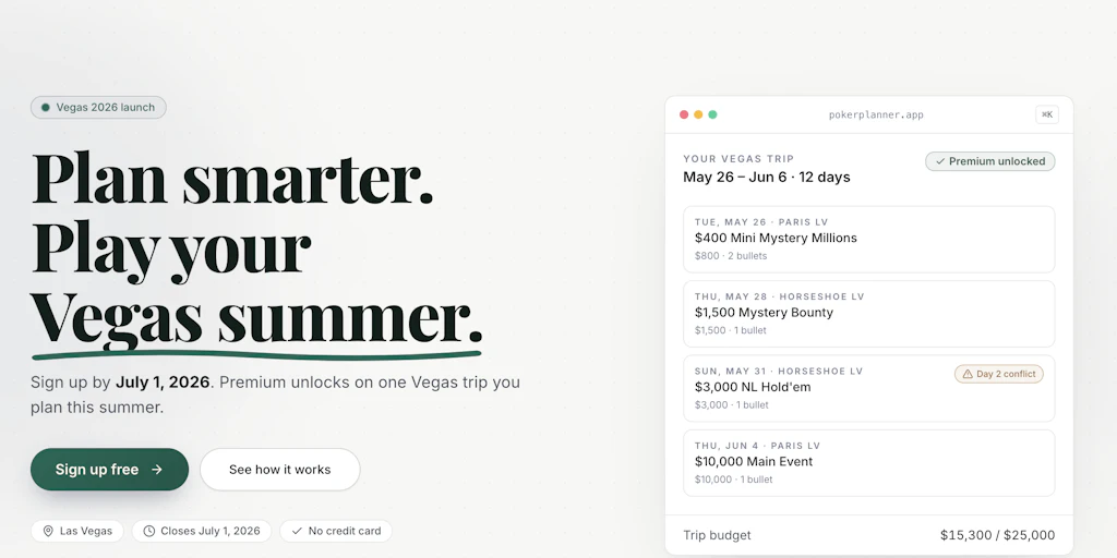 Poker Planner