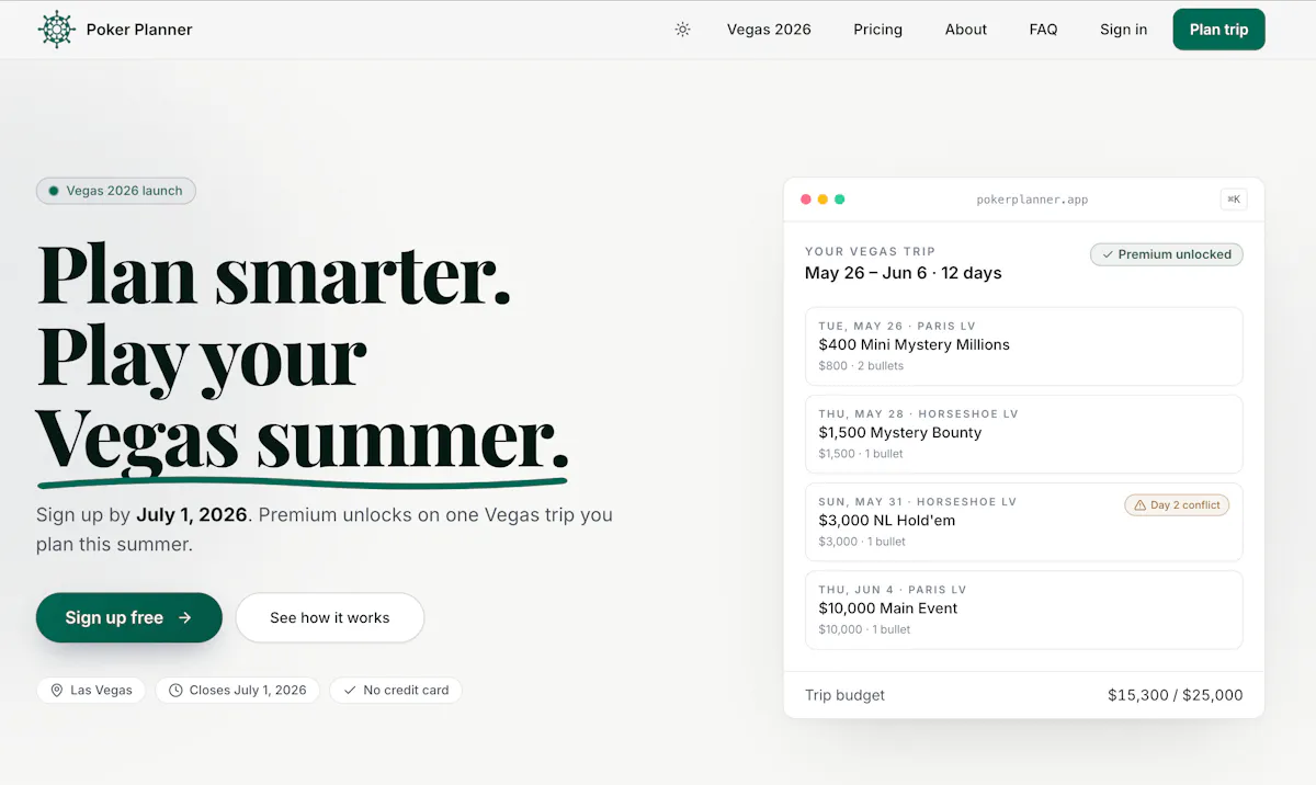 Poker Planner