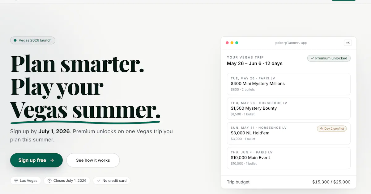 Poker Planner
