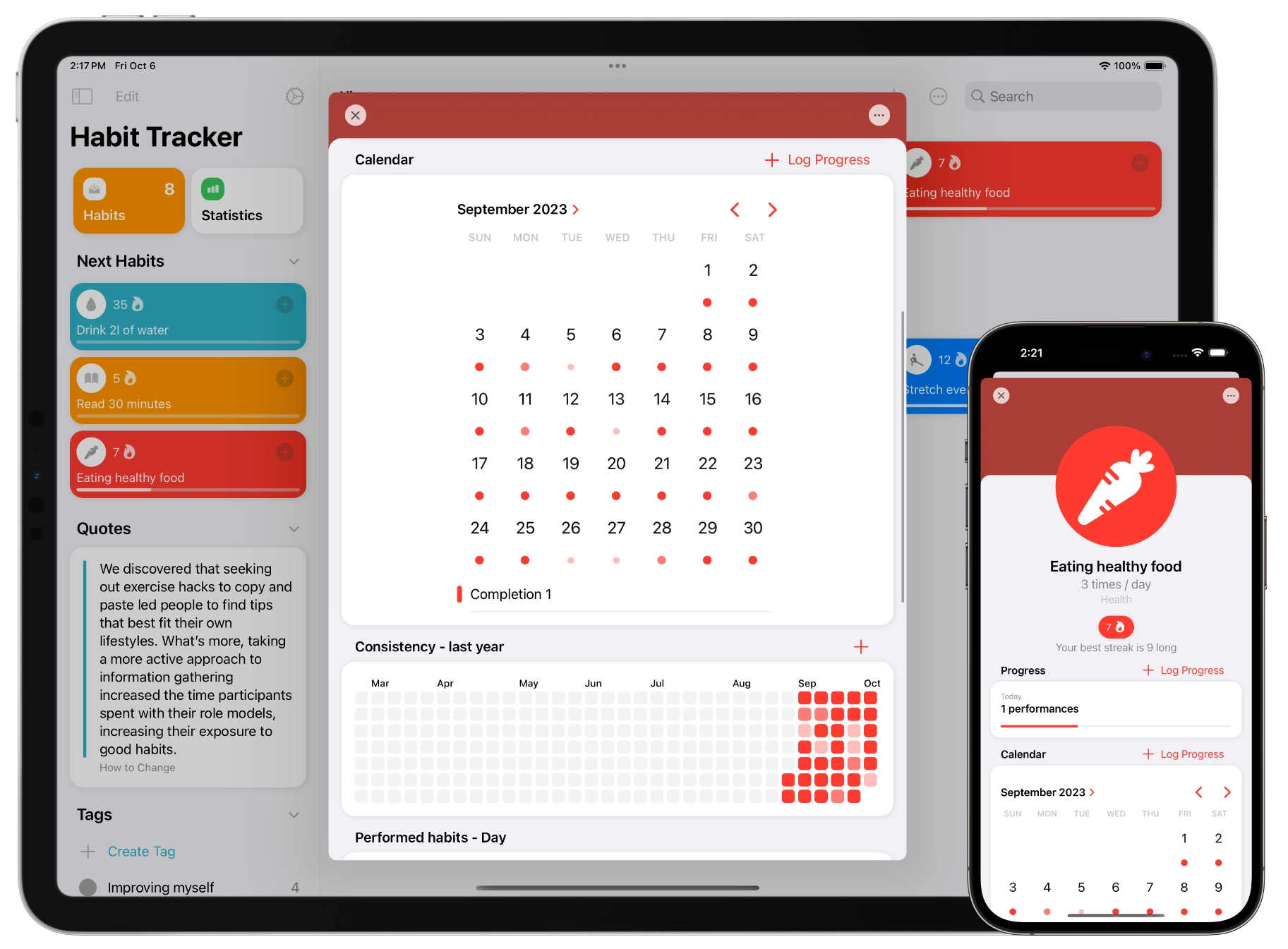 Abitudine Tracker: routine quotidiana media 3