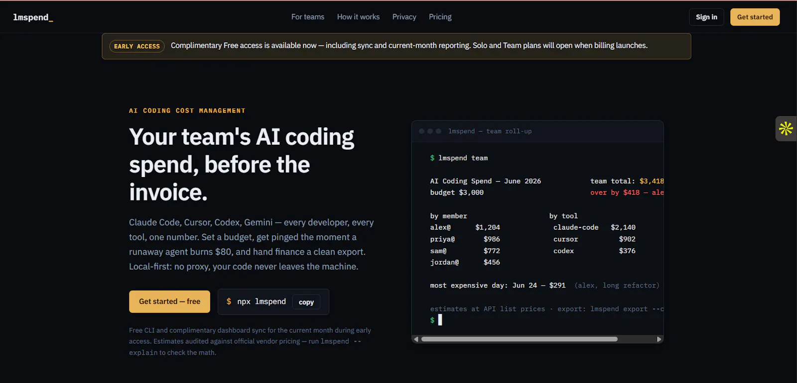 LMspend screenshot 2