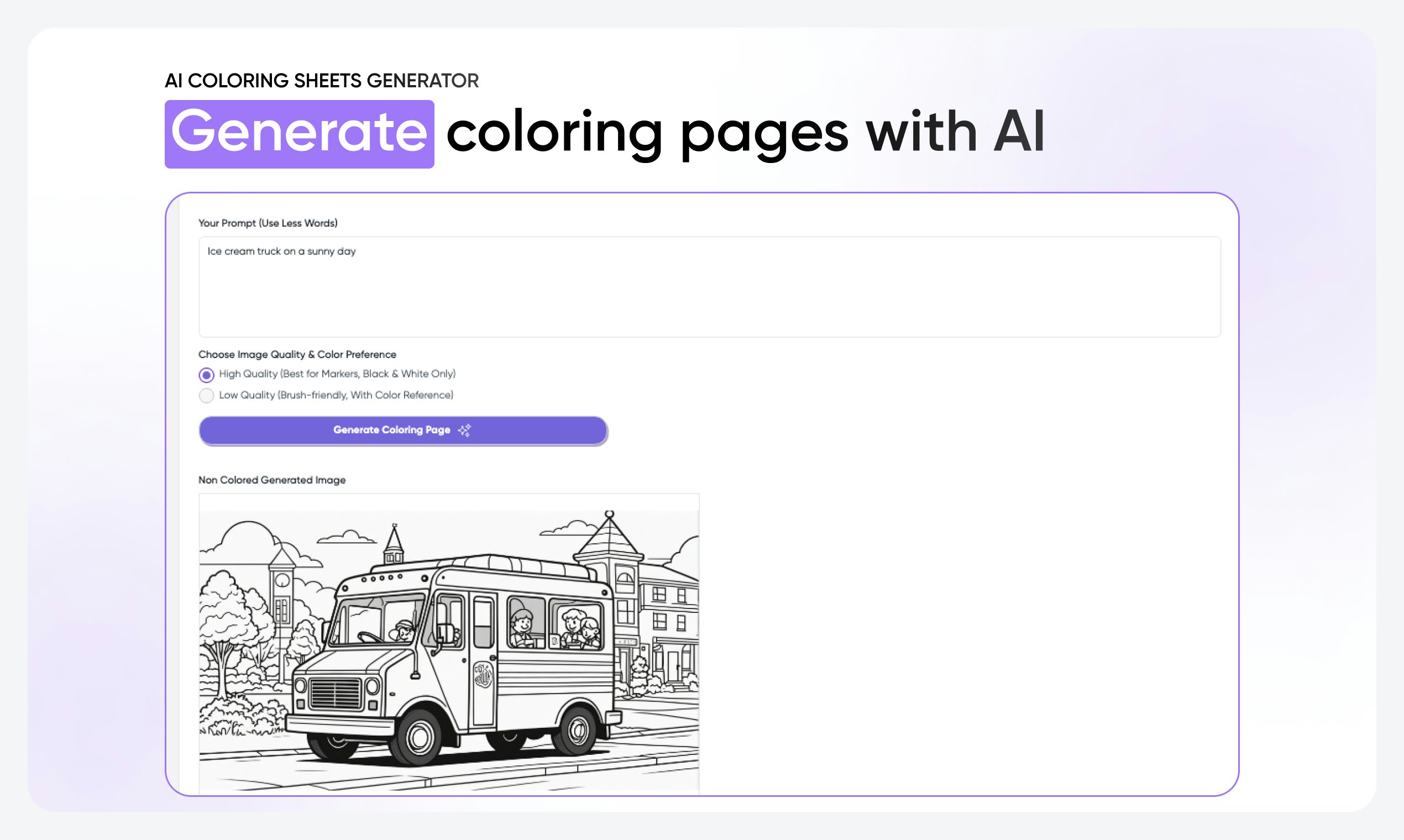 وسائط AiColoring.Art - إنشاء صفحات تلوين قابلة للطباعة مع الذكاء الاصطناعي 4