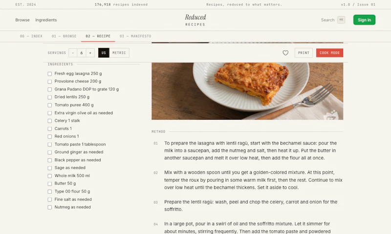 Reduced Recipes — Recipes, reduced. screenshot 9
