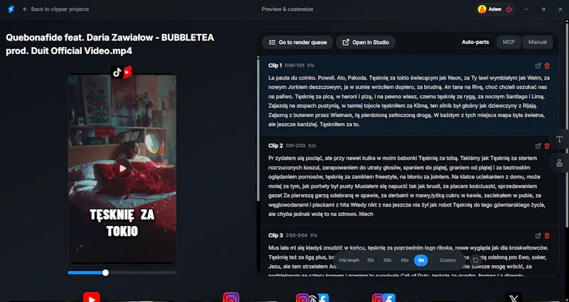 OpenClipper screenshot 2