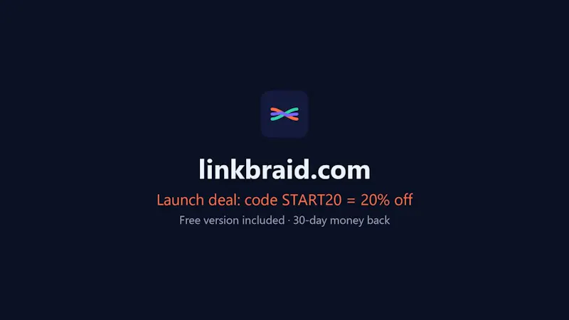 Linkbraid screenshot 1 (video preview)