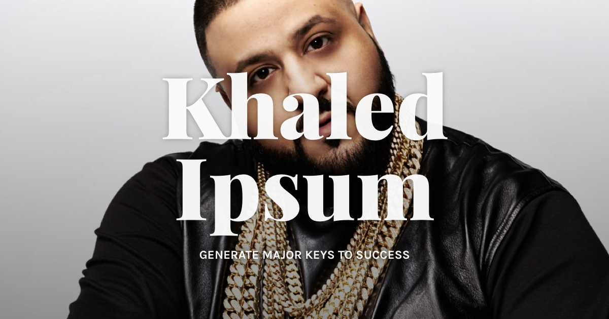 Khaled Ipsum gallery image