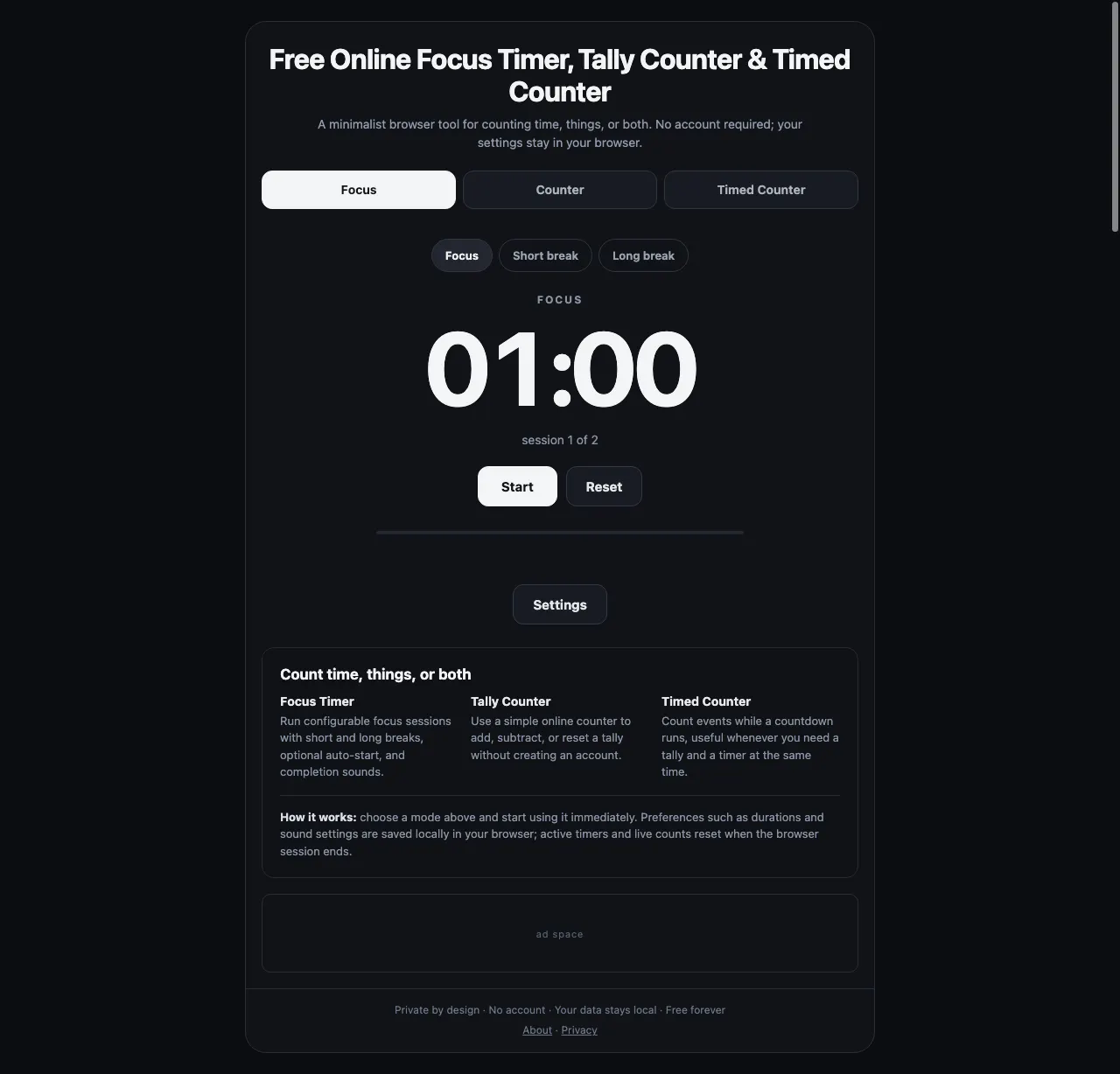 Minimal Time + Count gallery image