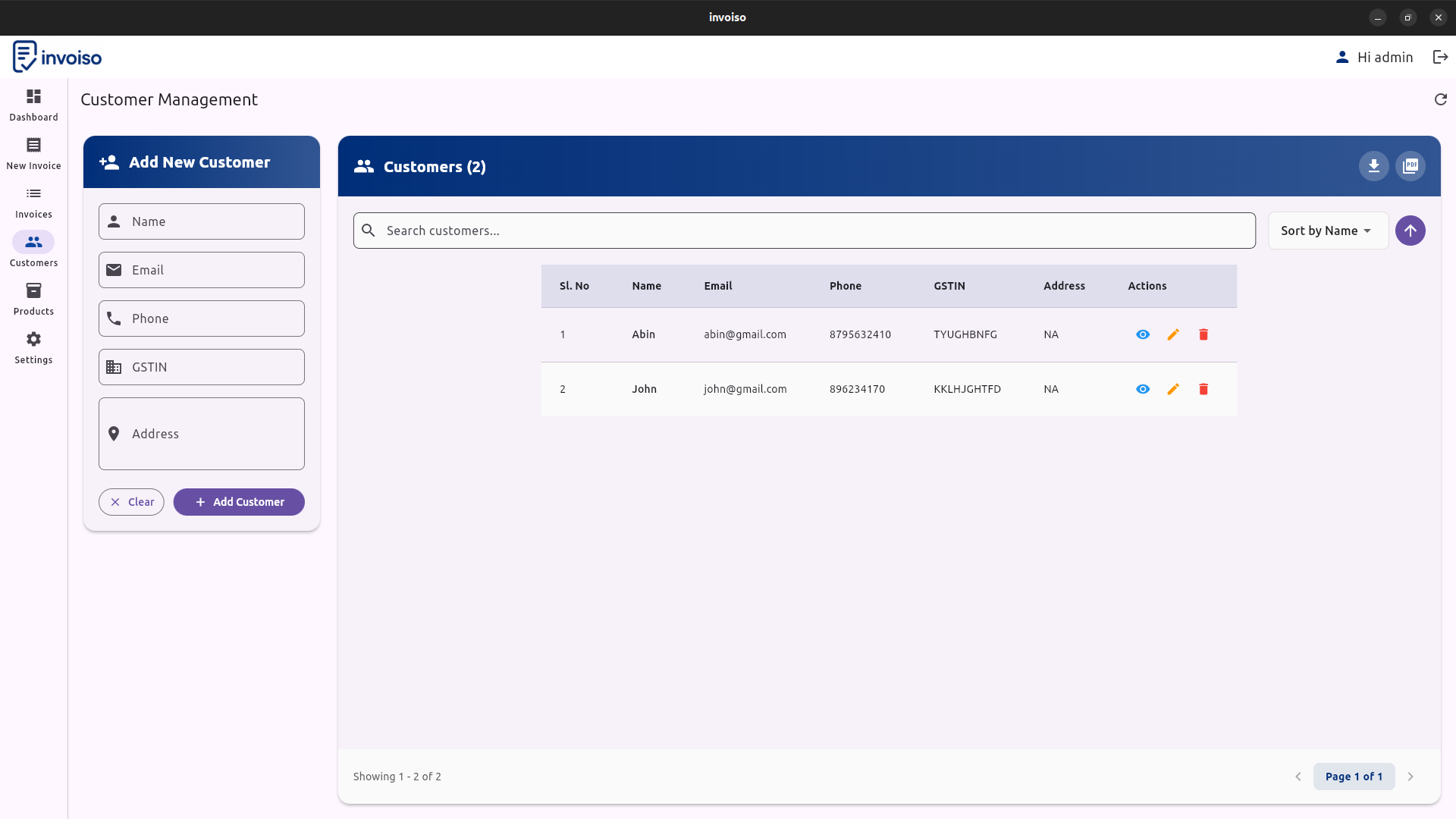 Invoiso gallery image
