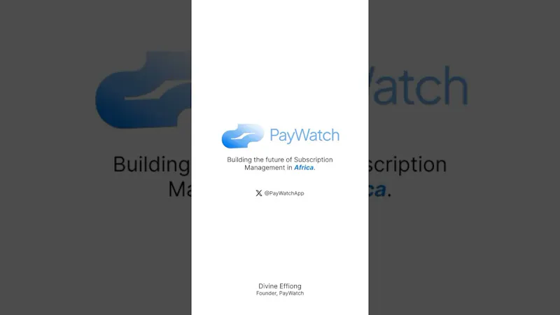 PayWatchApp screenshot 1 (video preview)