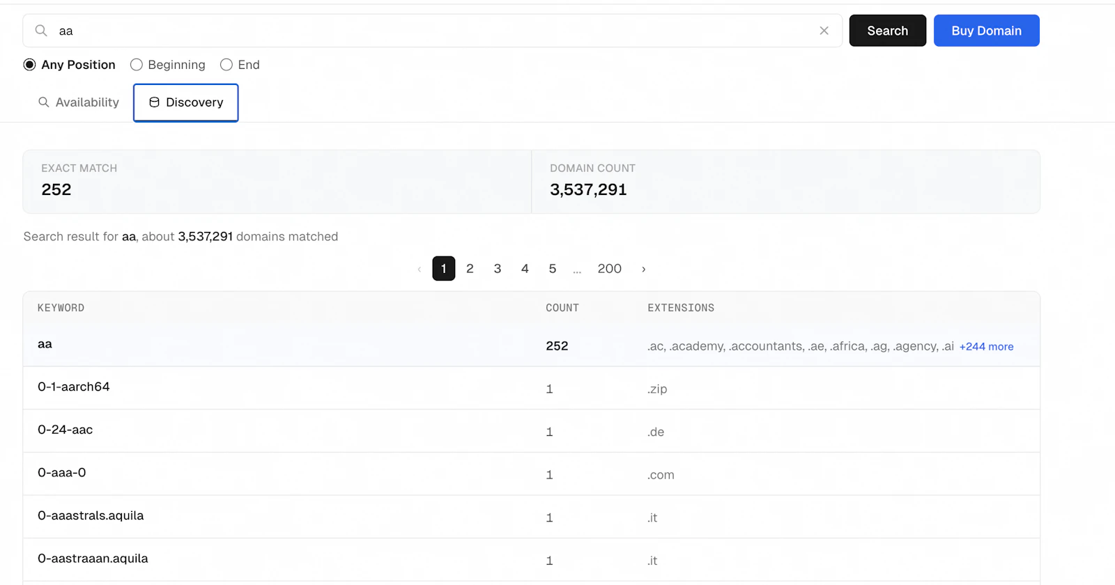 NamesLink screenshot 2