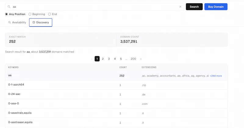 NamesLink screenshot 2