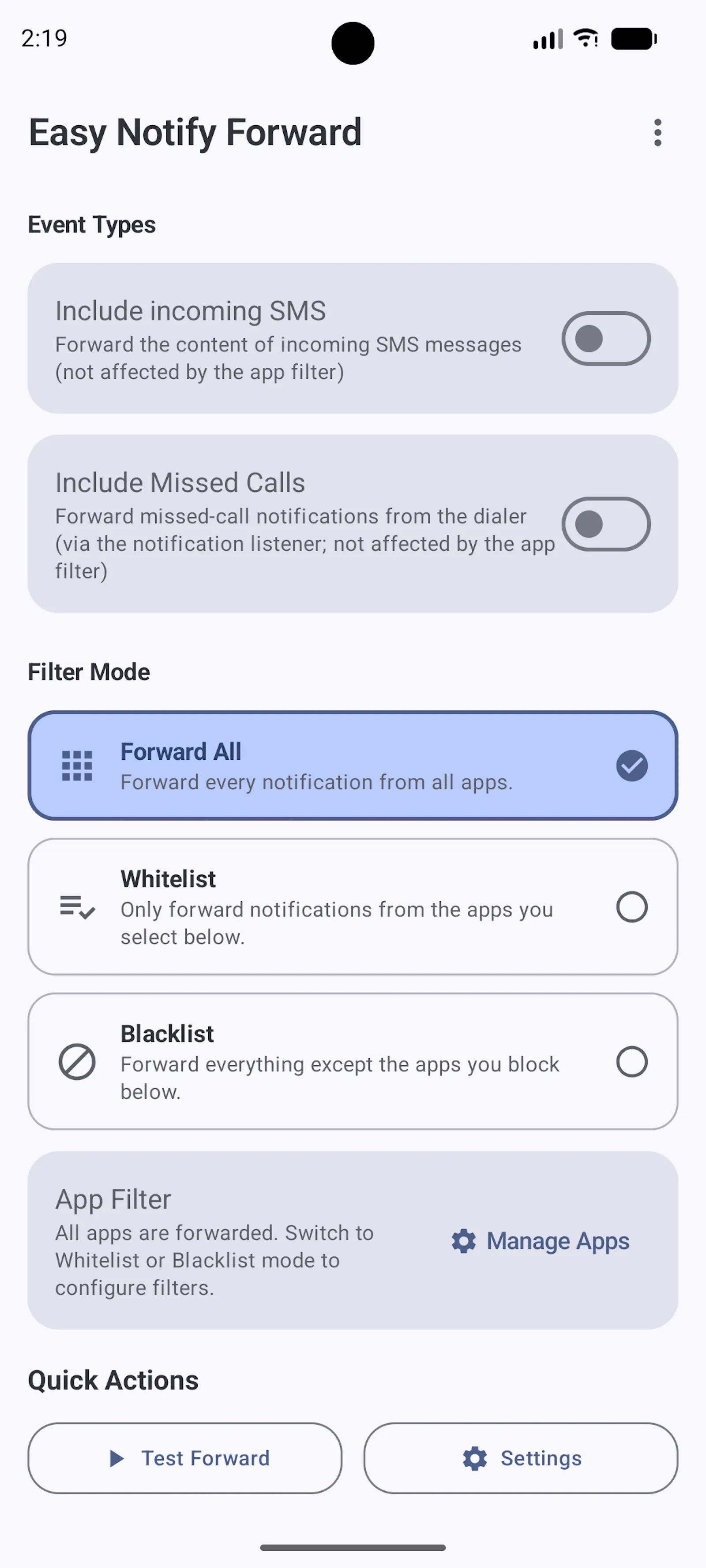 easynotifyforward screenshot 6
