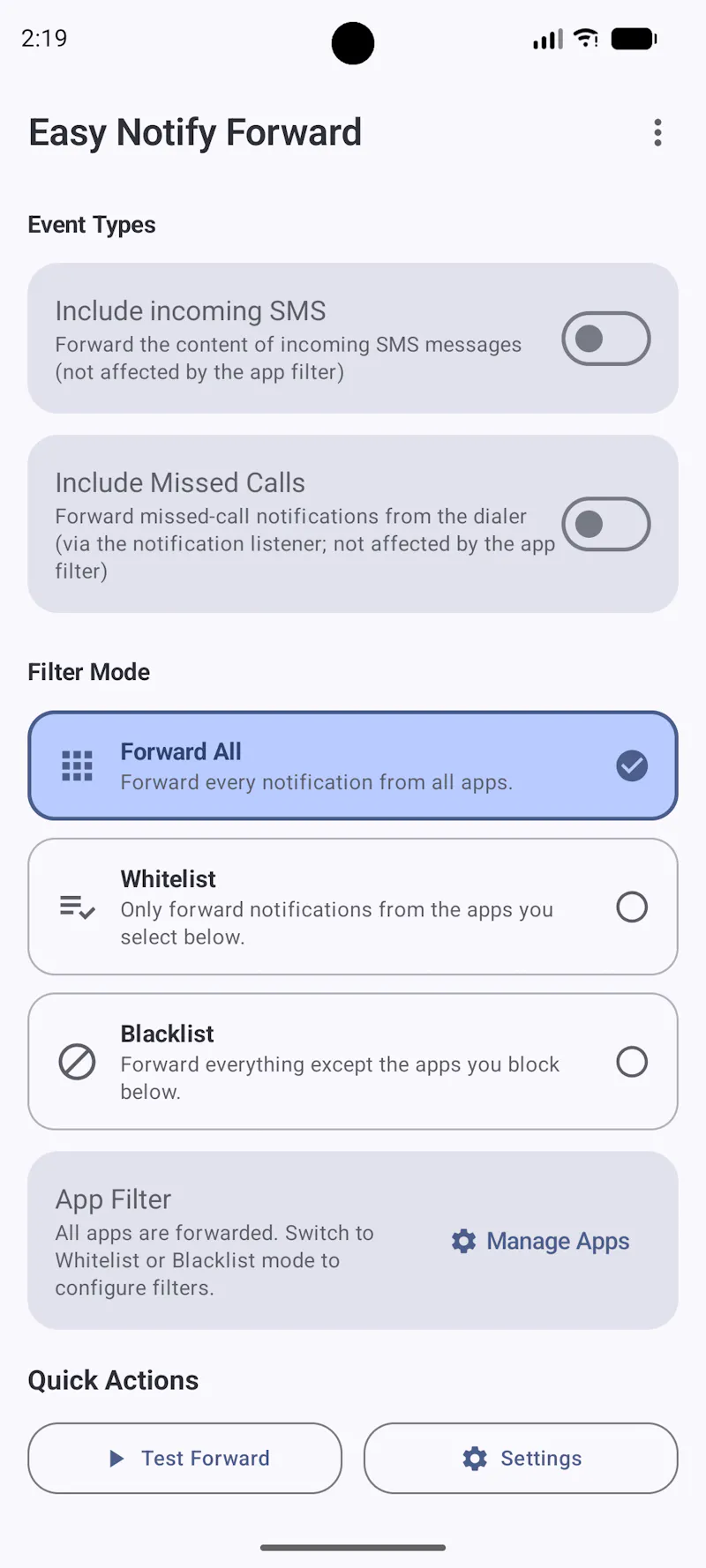 easynotifyforward screenshot 6