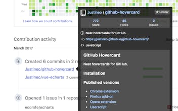 GitHub Hovercard gallery image