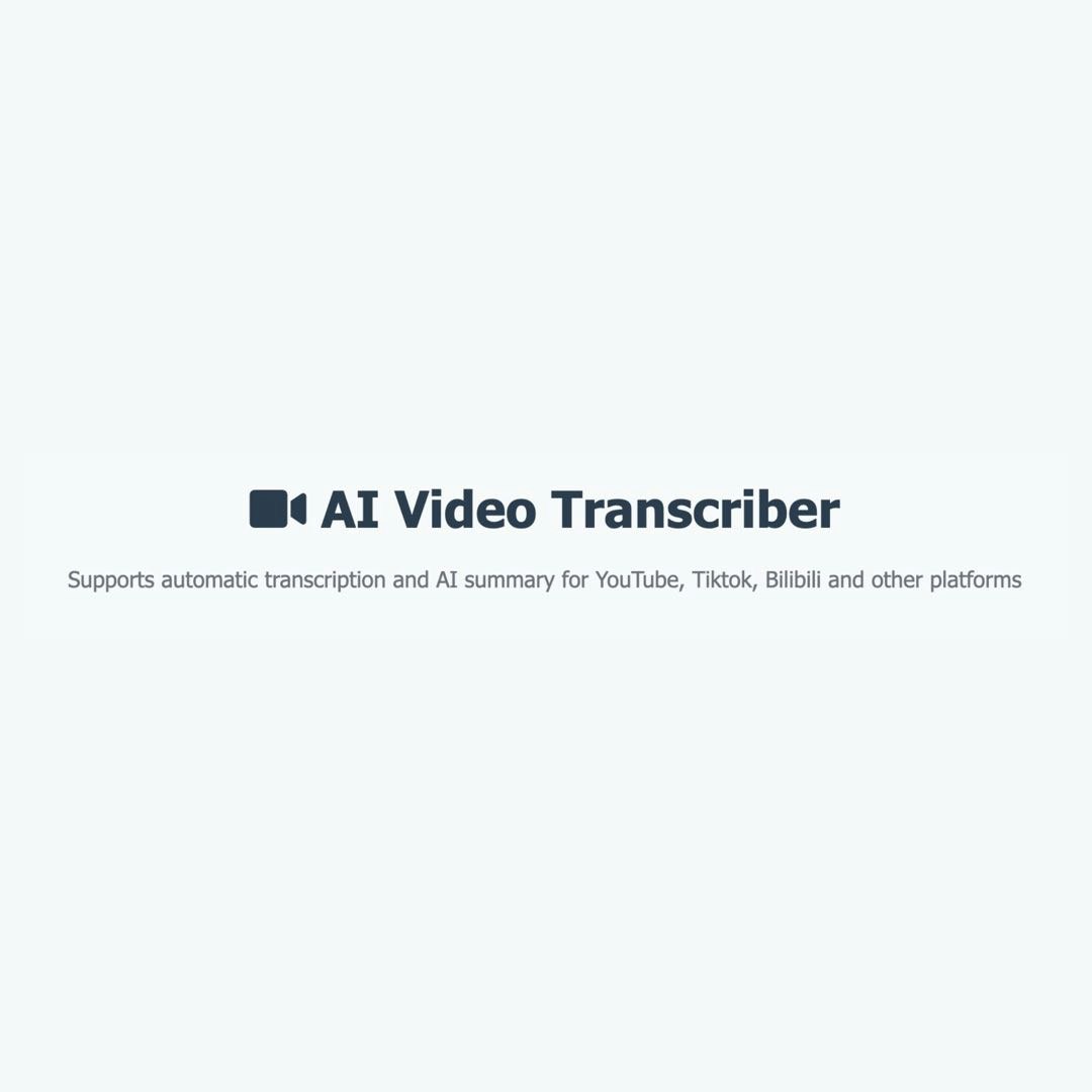 AI Video Transcriber (open source) logo