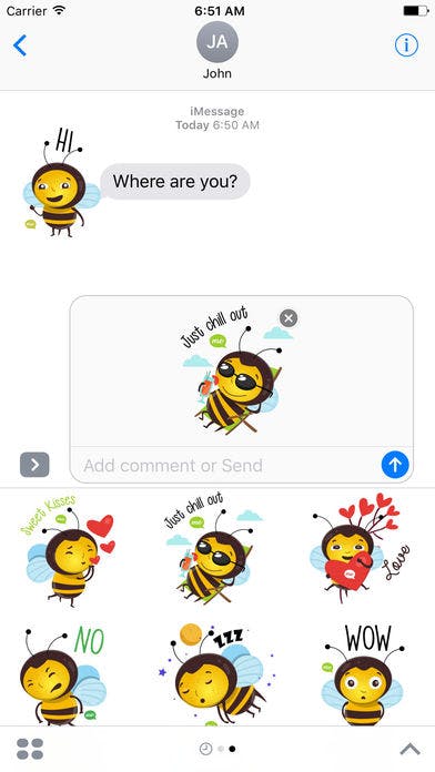 Honey Bee Stickers media 2
