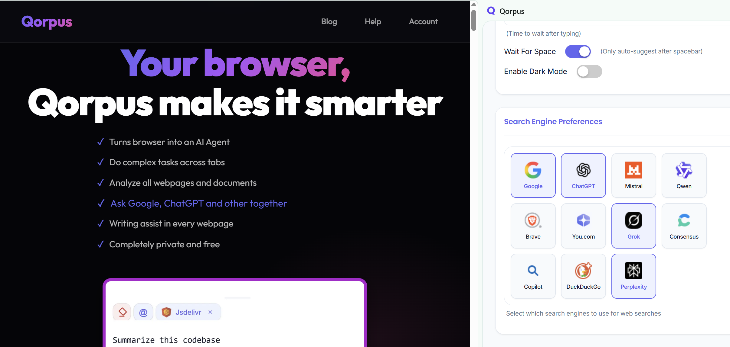Qorpus - ask multiple AIs simultaneously