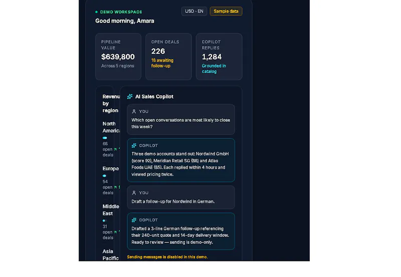 GlobalSell AI screenshot 2