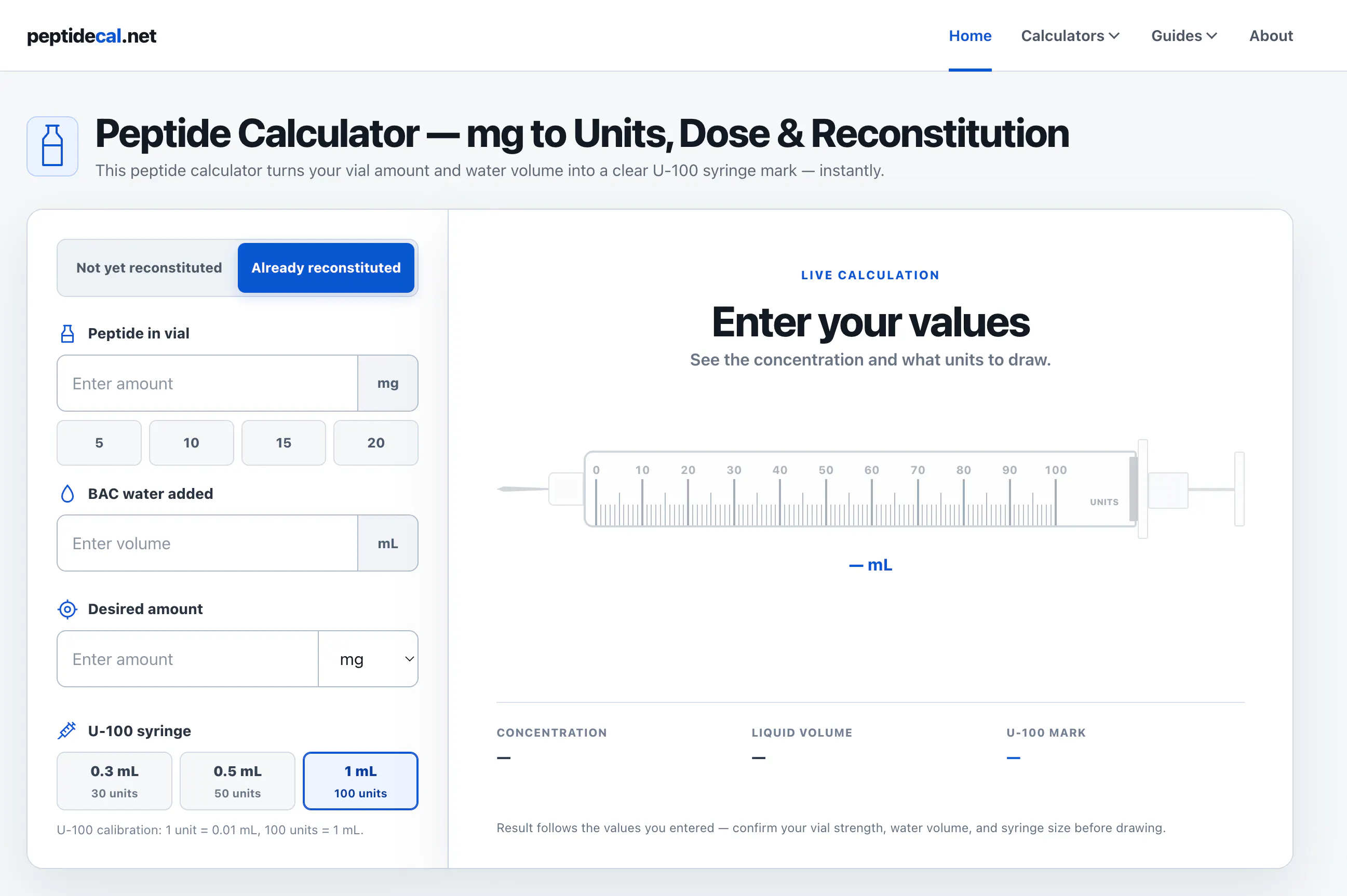 Peptide Calculator gallery image