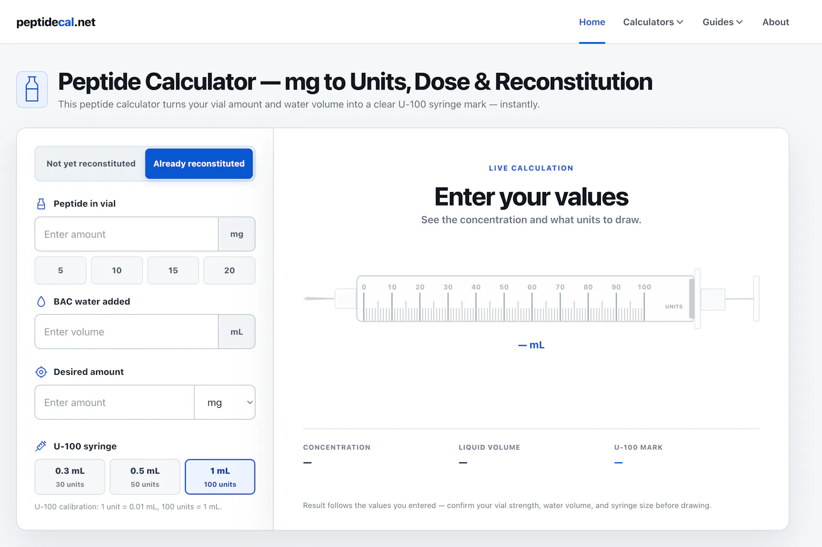 Peptide Calculator screenshot 3