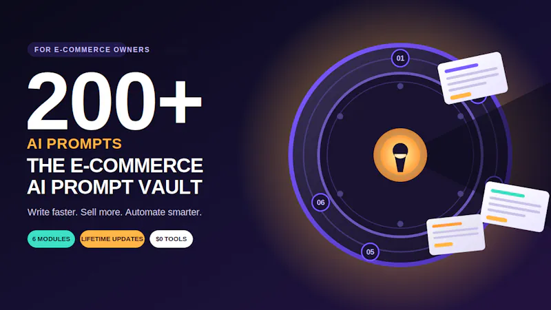 E-commerce AI prompt Vault  screenshot 1