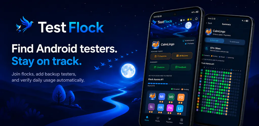 TestFlock — 12 Testers 14 Days gallery image