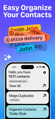Swipe Contacts Cleaner App gallery image