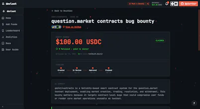 Devloot.xyz - Monetize Github issues gallery image