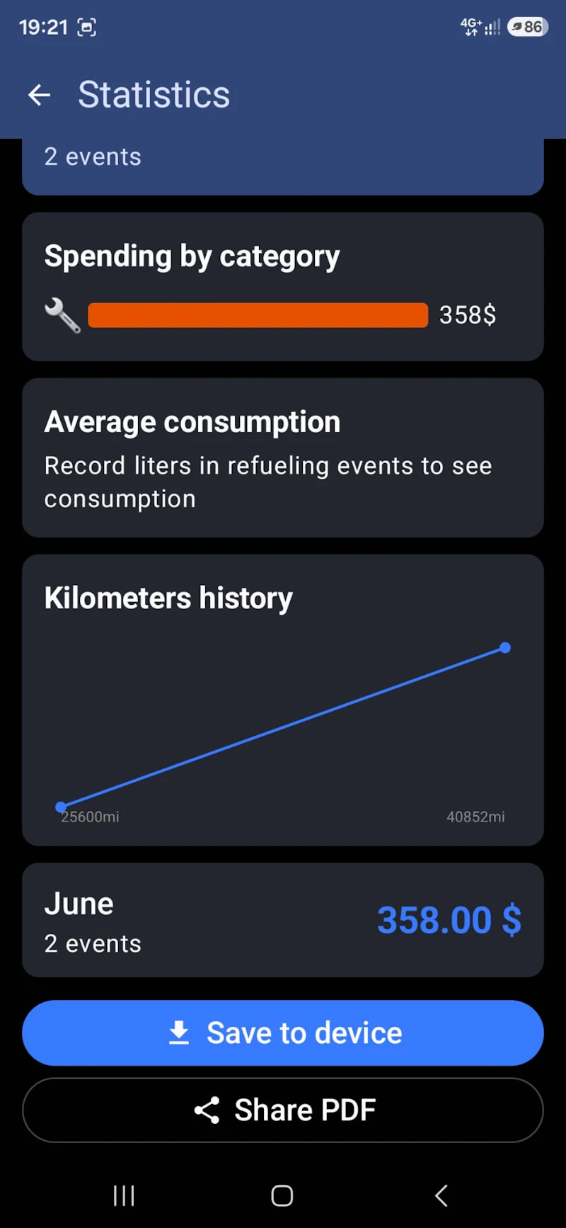 Car Diary – Vehicle Logbook screenshot 7