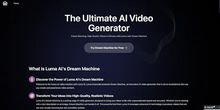 Luma AI Video Generator by Dream Machine gallery image
