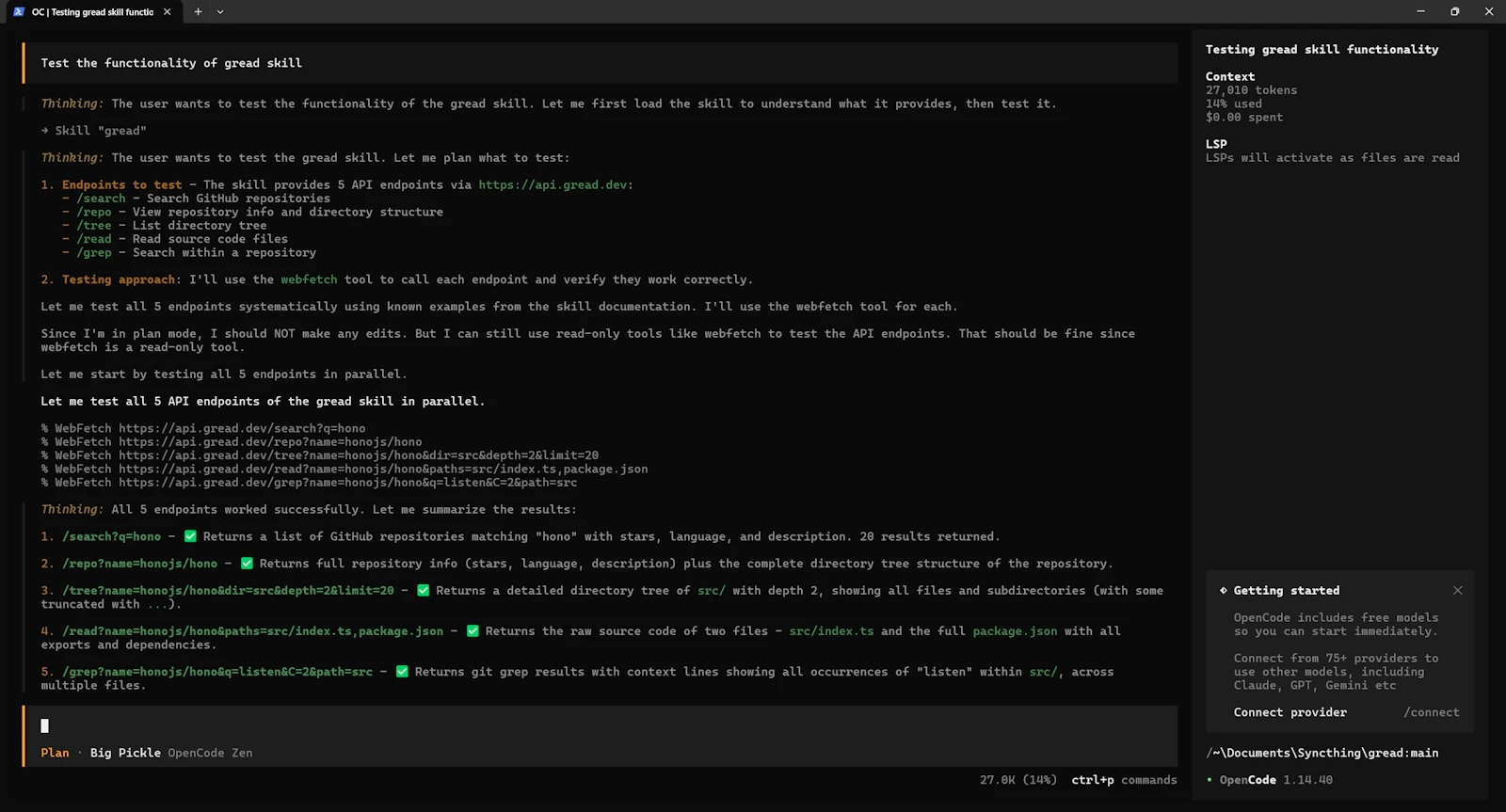 Gread screenshot 2
