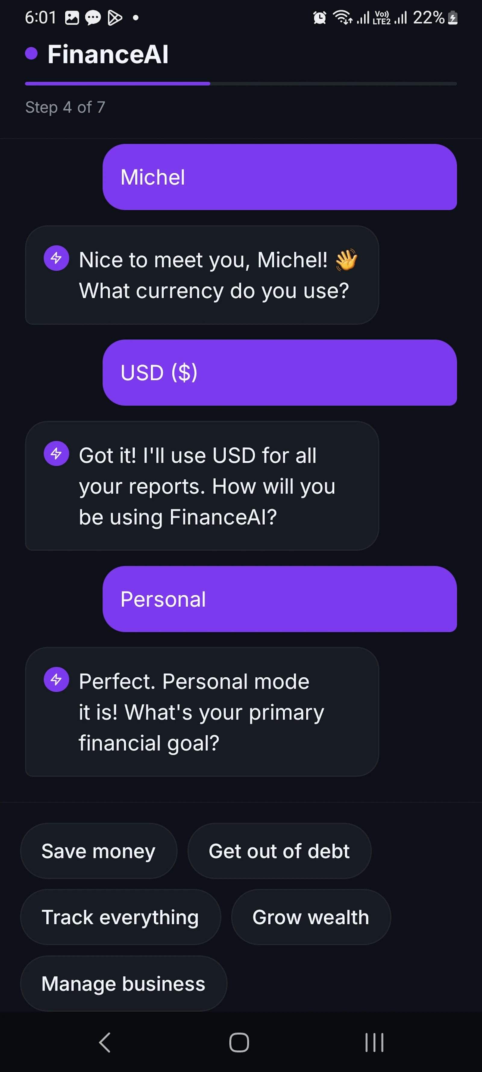 FinanceAI screenshot 2