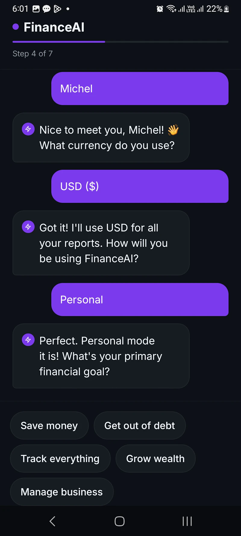 FinanceAI screenshot 2