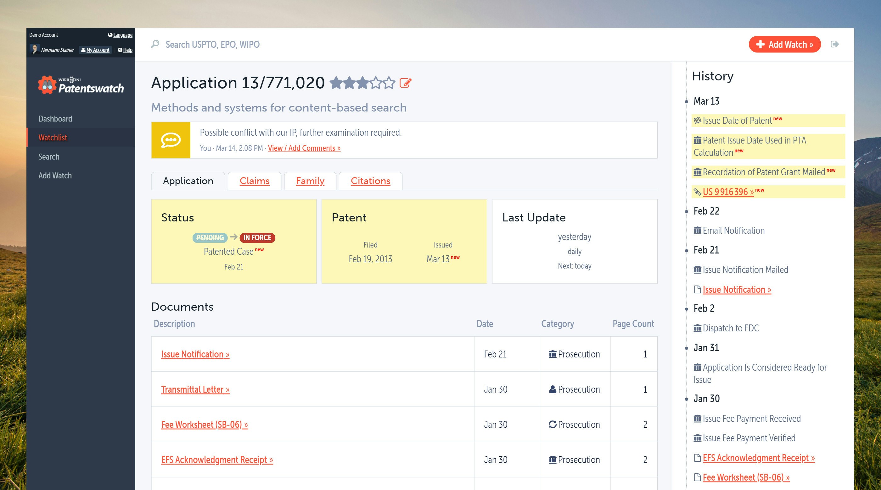 Patentswatch gallery image