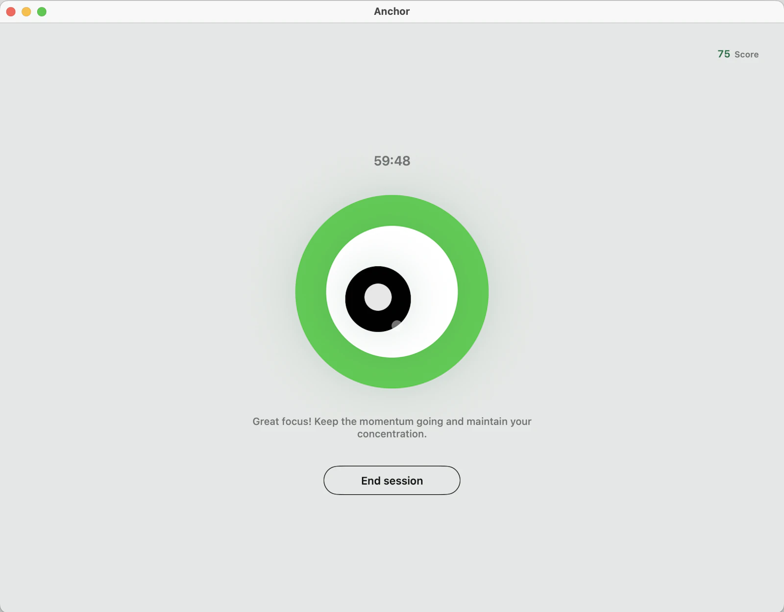 Anchor - Deep work, supervised by AI screenshot 2
