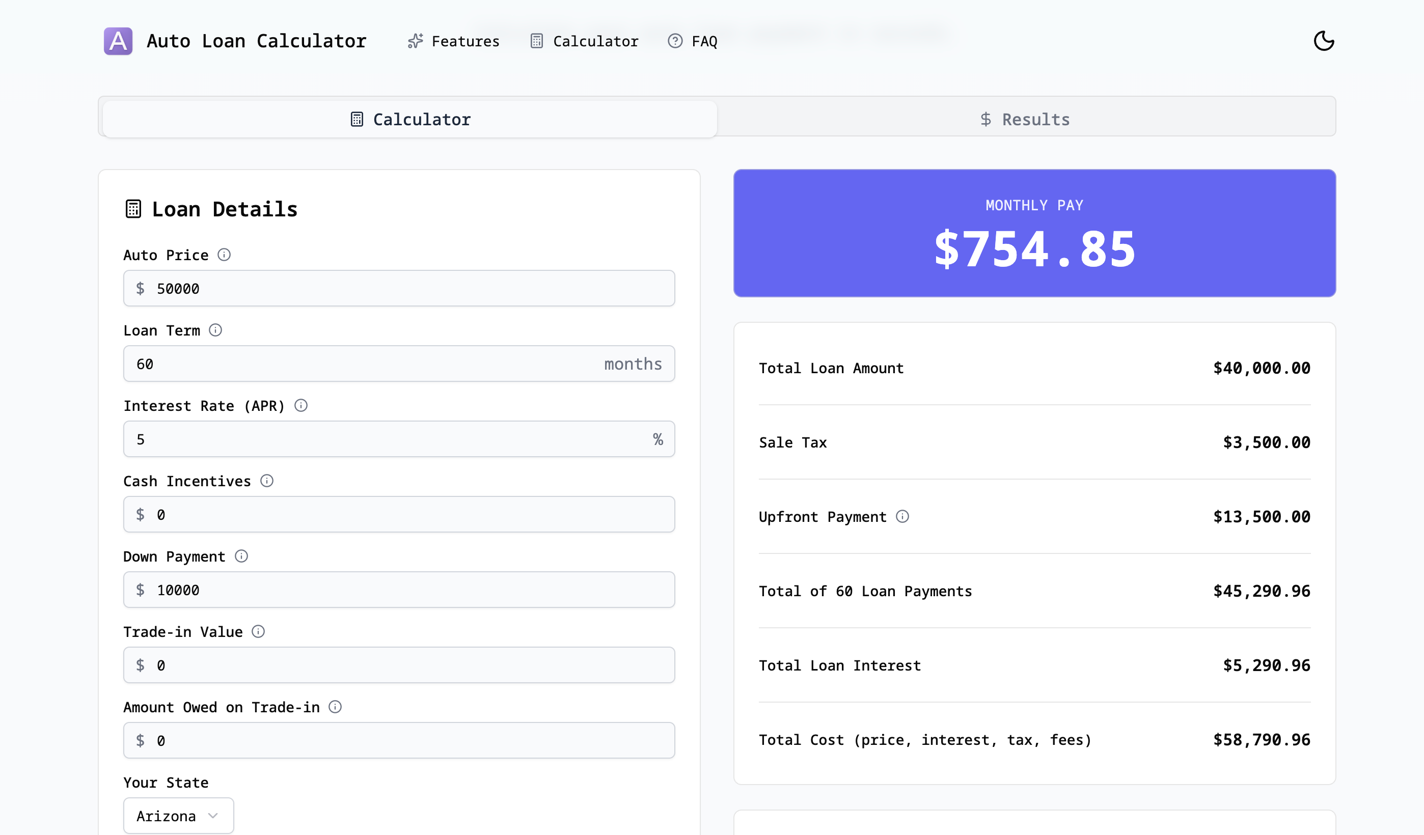 AutoLoanCalculator gallery image