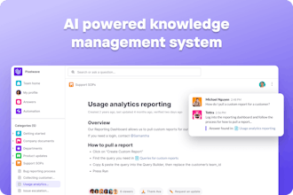 El panel de control de la plataforma de gestión del conocimiento impulsada por AI de Tettra presenta una interfaz fácil de usar y herramientas organizativas.