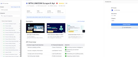 MTN LINKEDIN ScraperX Api gallery image